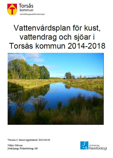 Framsida vattenvårdsplan Torsås kommun